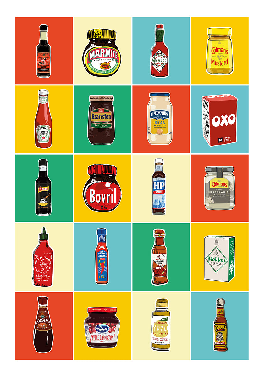 Taxonomy of Condiments Poster