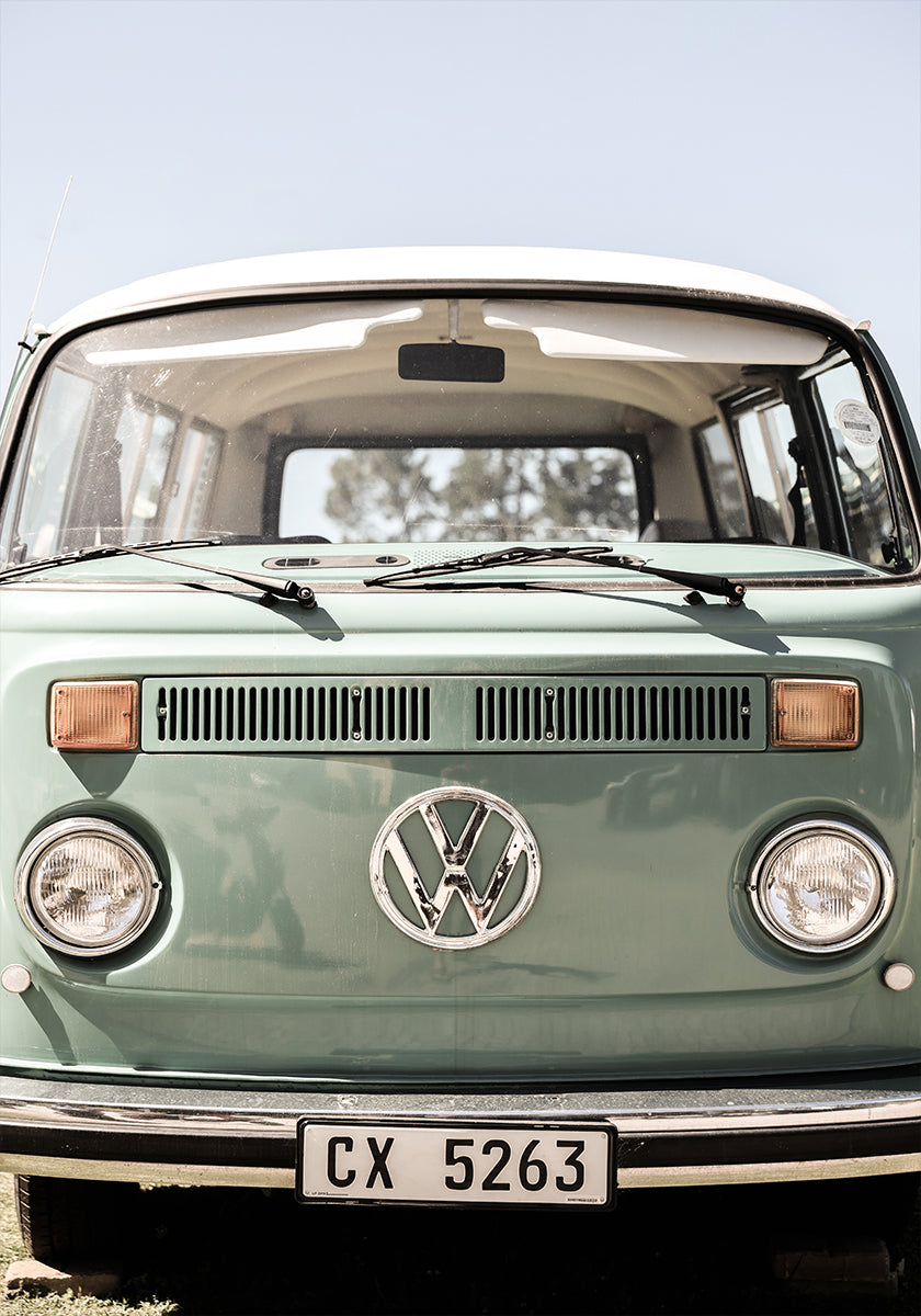 Classic Design In Soft Green Tones Cars  Poster