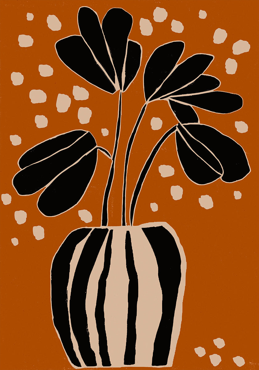 Ochre Still Life No 4 Poster