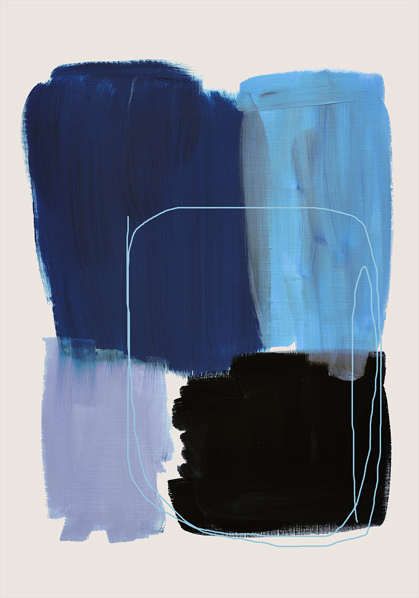 Abstract Brush Strokes 120x Poster