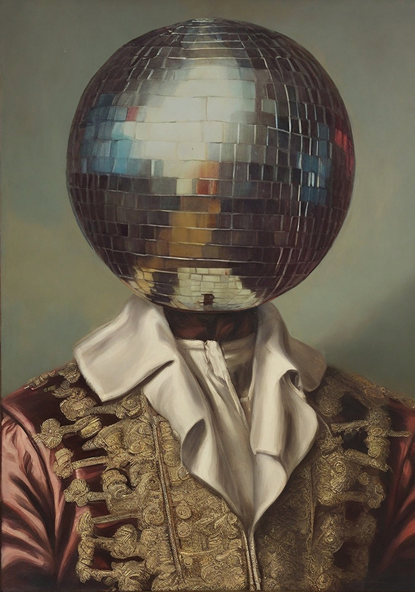 DiscoHead King Art Poster