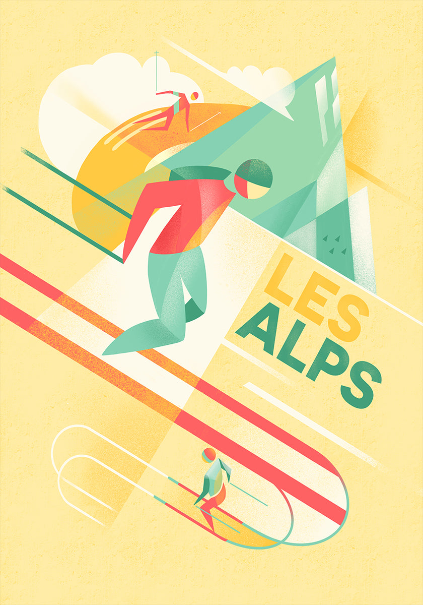 Retro Ski Poster