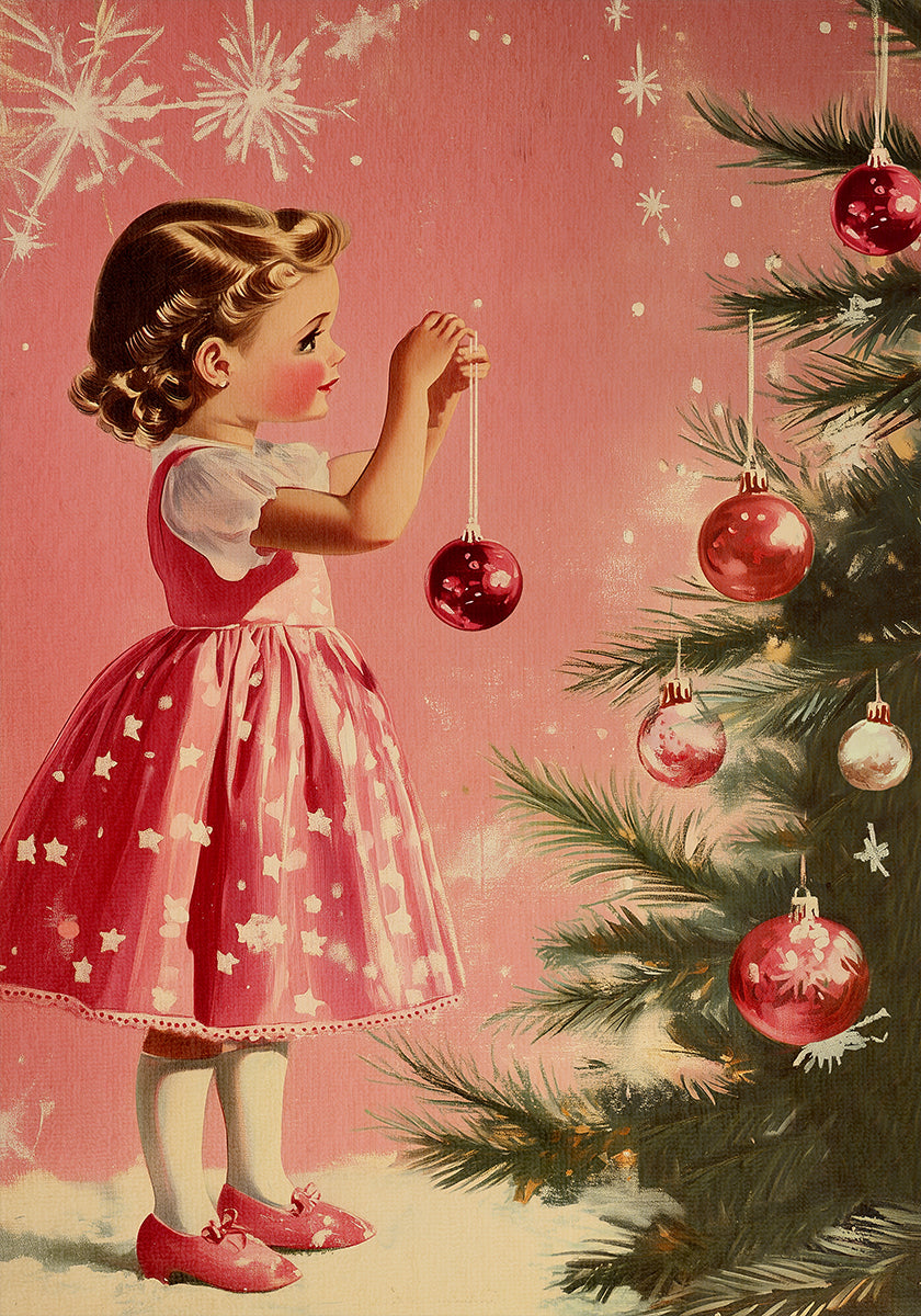 Girl With Baubles  Poster