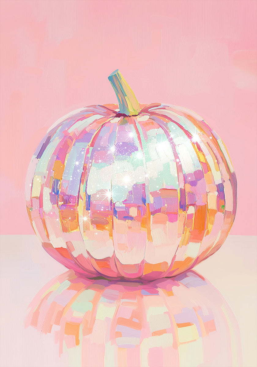 Iridescent Pumpkin Poster