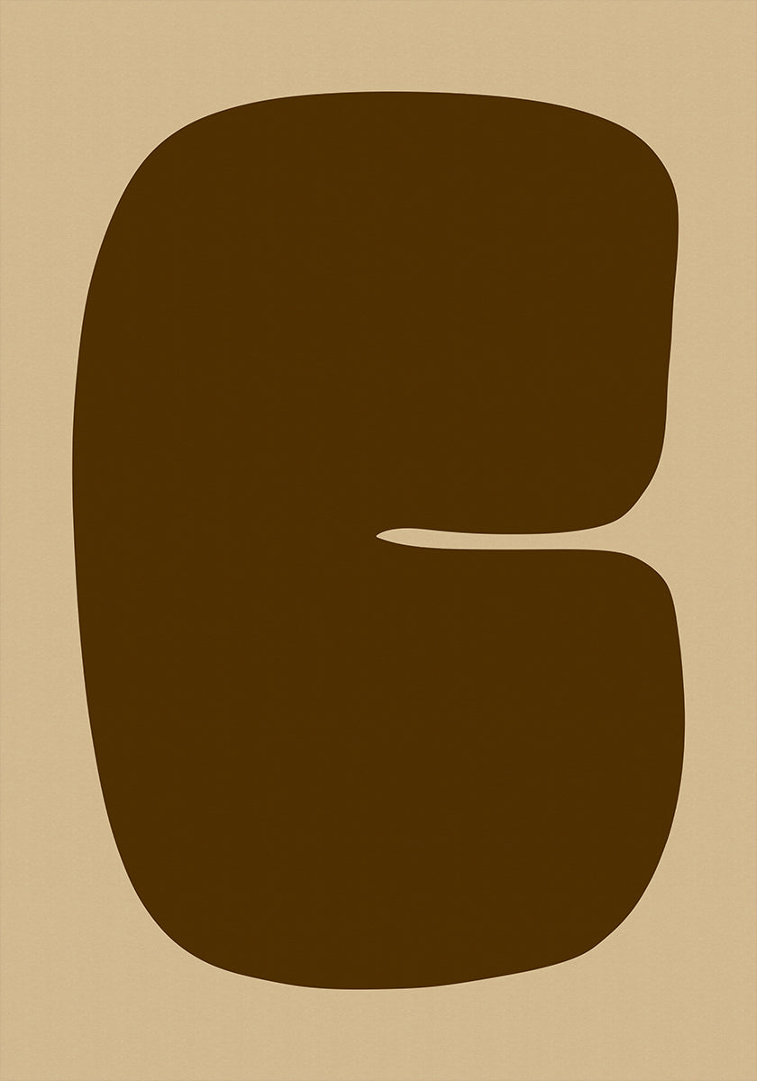 Bold Brown Form Poster