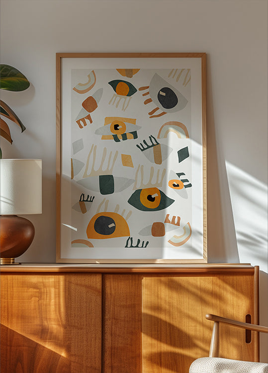 Abstract Art Eyes Poster