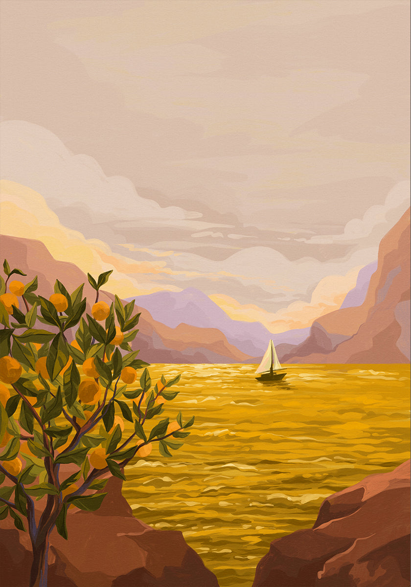 Golden Sunset Poster