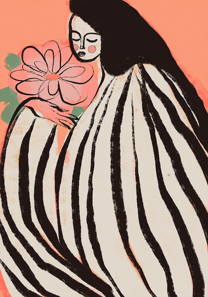 A Silent Moment (Peach) Poster