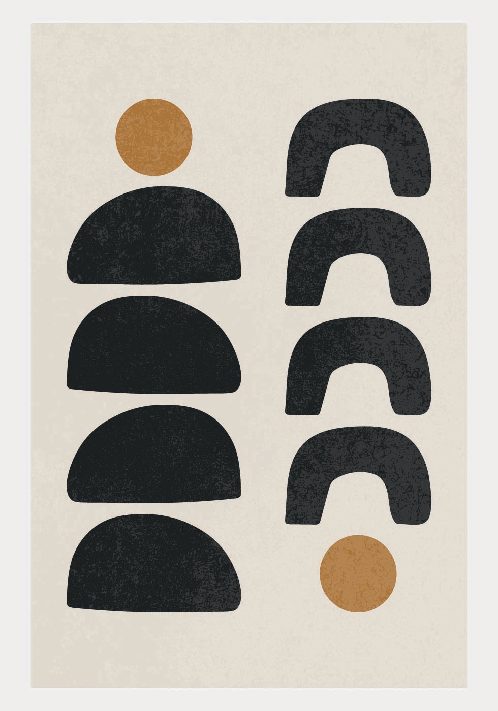 Abstract Forms 2, Minimal Geometric Poster