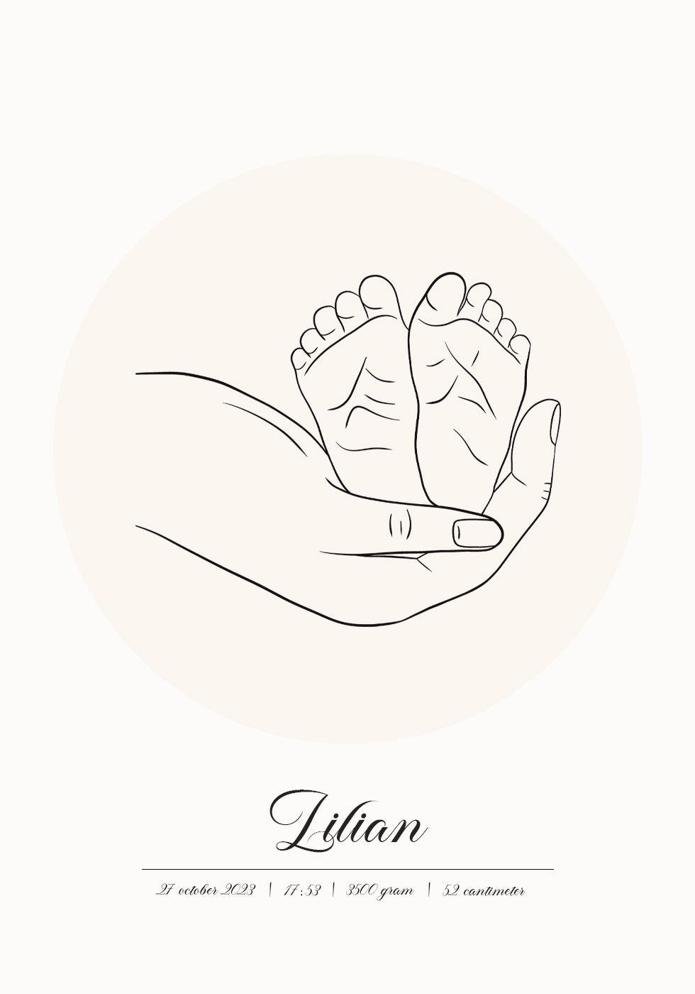 Baby Born Personalized Poster