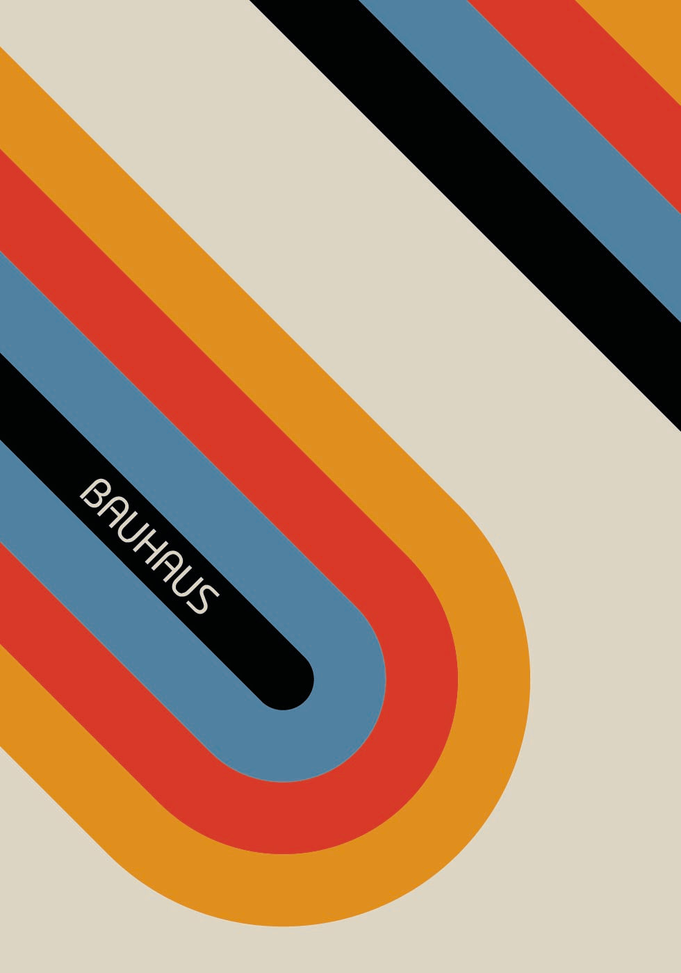 Bauhaus Stripes Poster