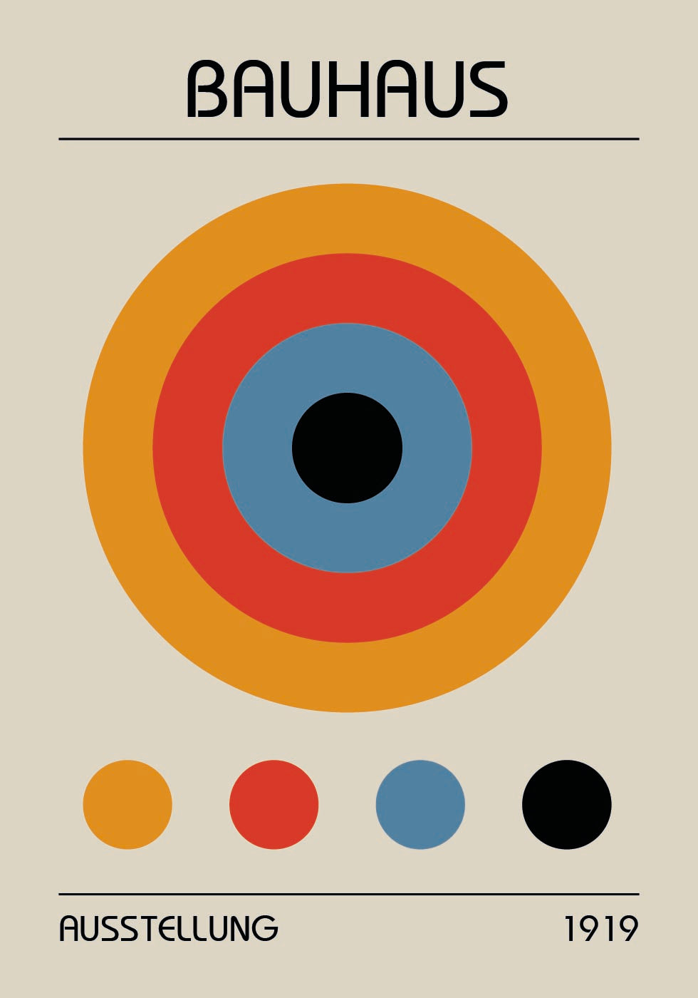 Bauhaus Target Poster