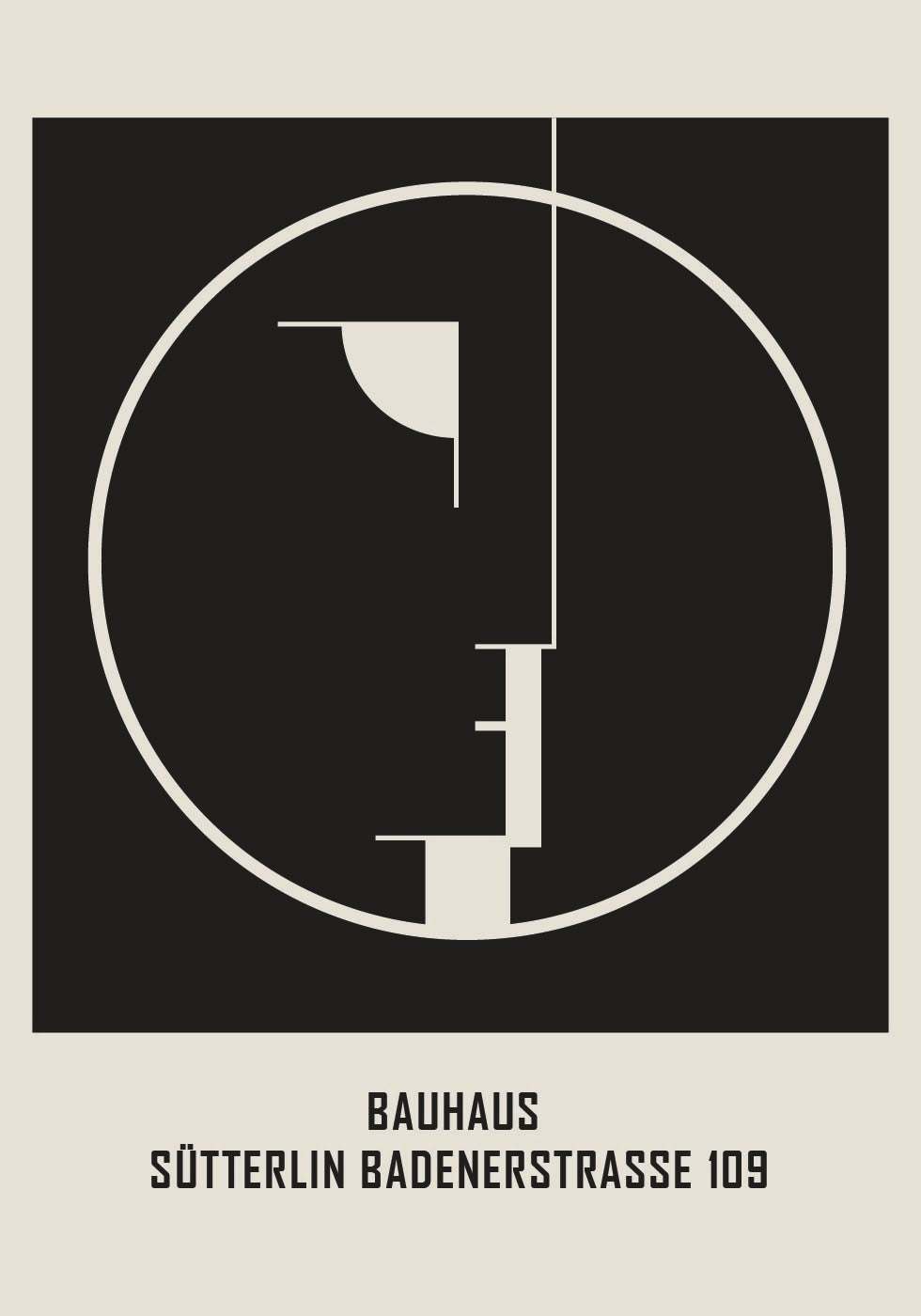 Bauhaus Sütterlin Badenerstrasse No.2 Poster