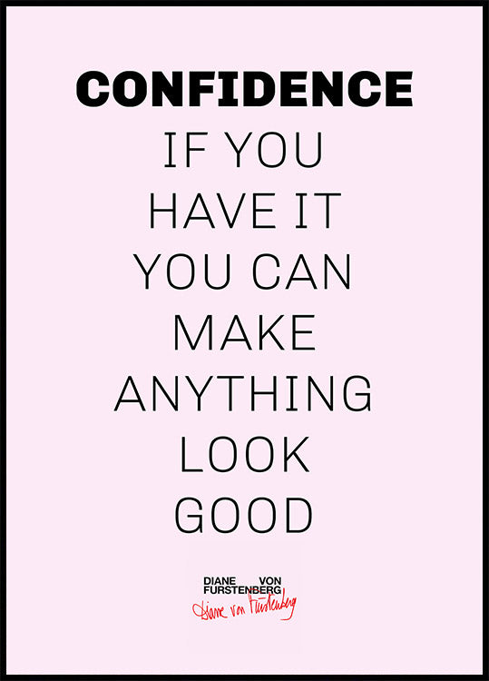 Confidence Quote Poster