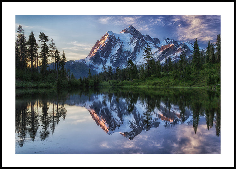 Sunrise on Mount Shuksan Poster