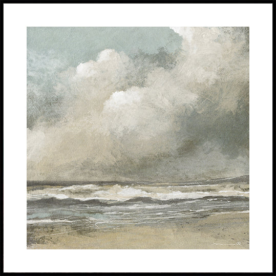 Misty Beach Poster