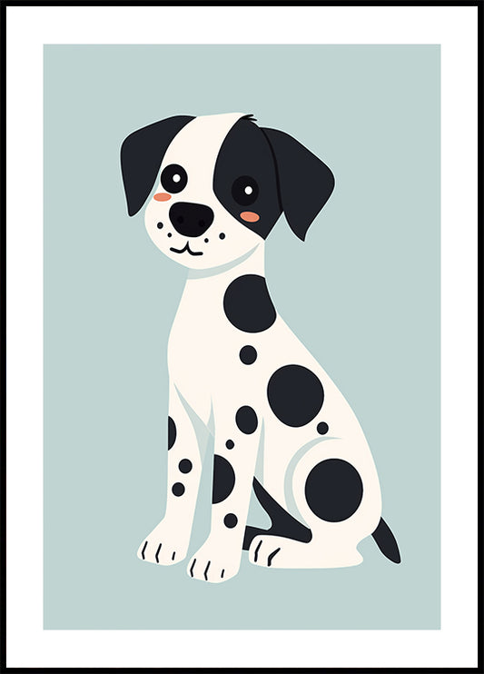 Spotted Puppy Poster