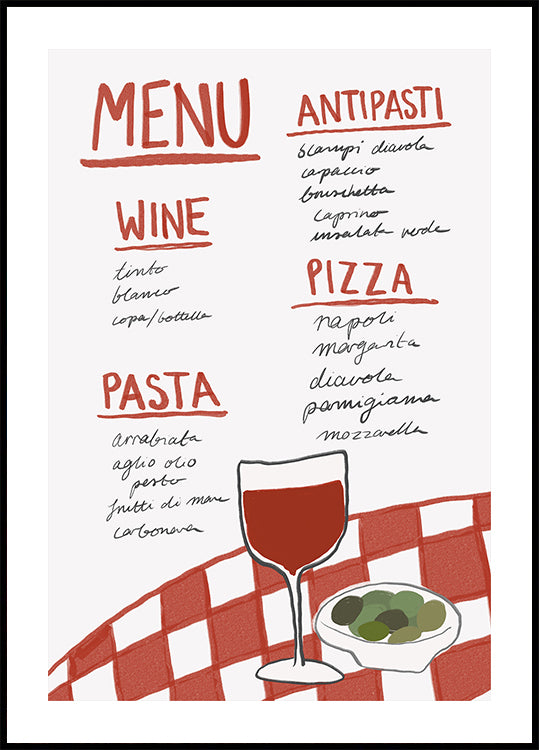 Italian Cuisine Delight  Poster