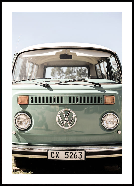 Classic Design In Soft Green Tones Cars  Poster