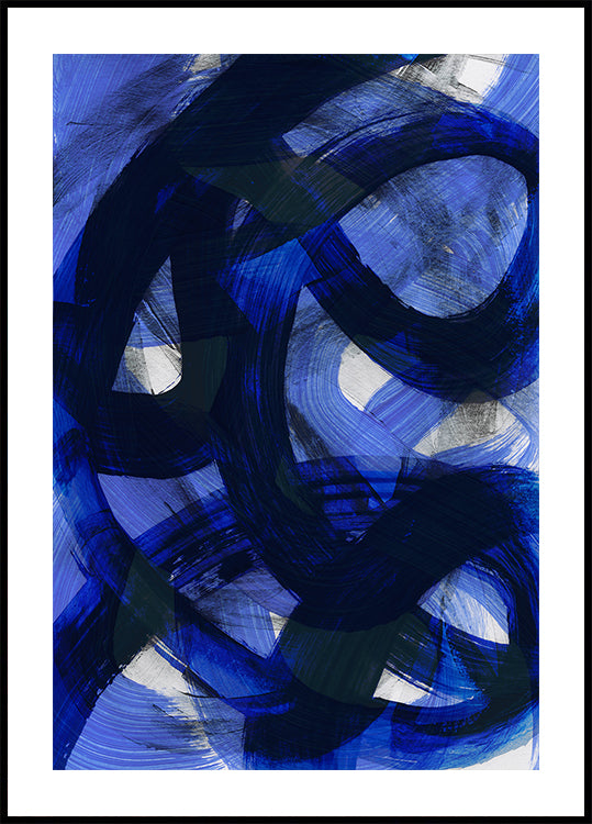 Abstract Brush Strokes 147 Poster
