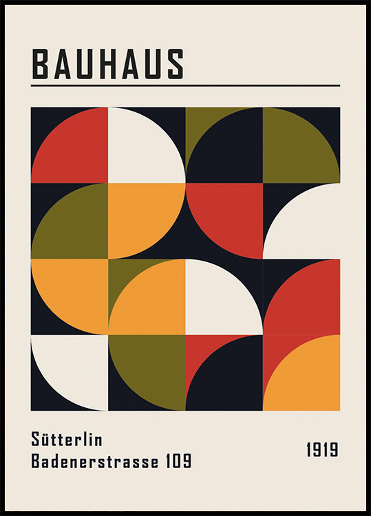 Bauhaus Sütterlin Badenerstrasse No.1  Poster