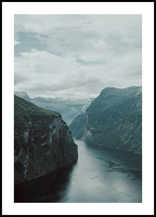Majestic Fjord Landscape Poster
