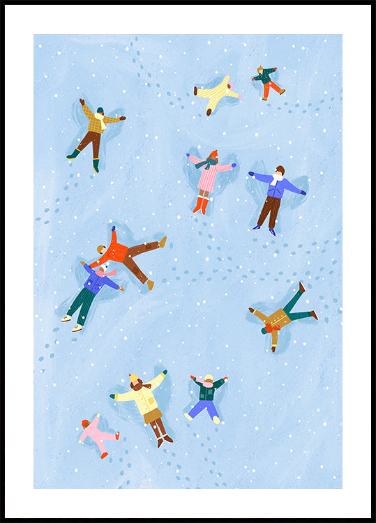 Snowy Angels Delight Poster