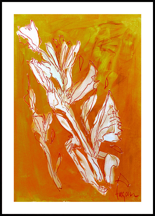 Dream garden 4 Ochre Poster