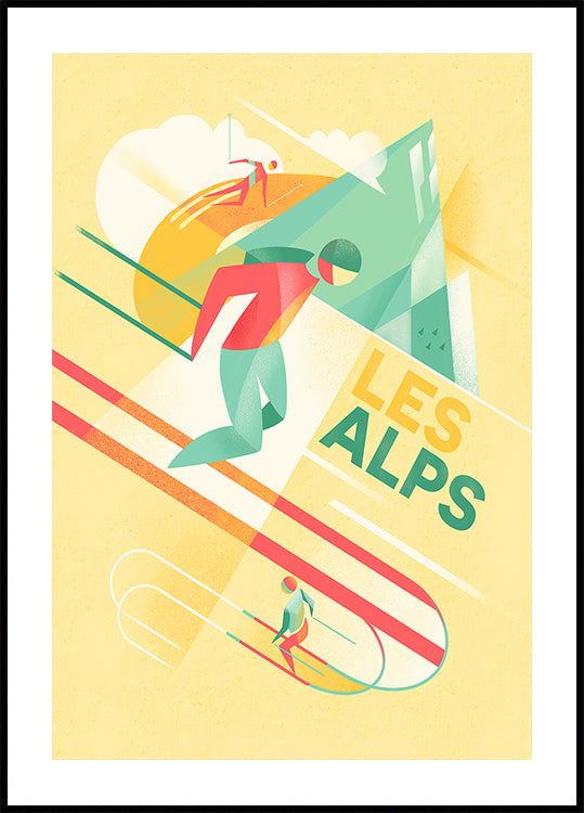 Retro Ski Poster