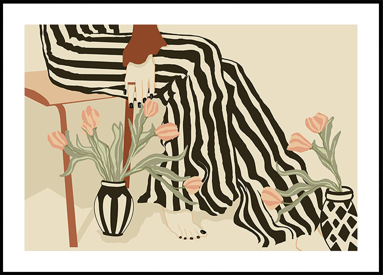 Tulips By My Feet Poster