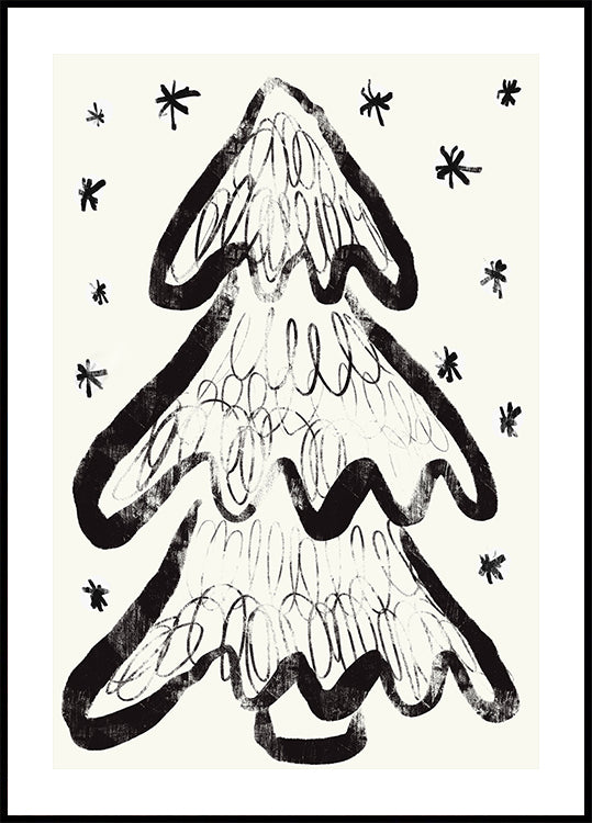 Swirly Pine Dreams Poster