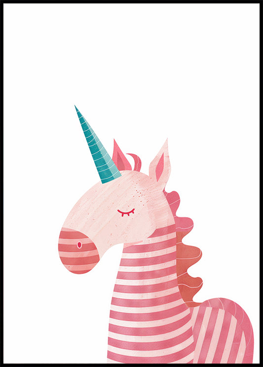 Pink Unicorn Poster