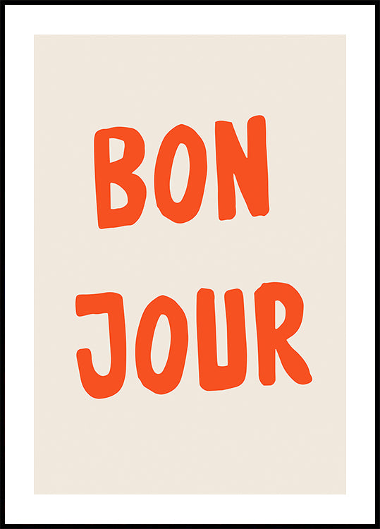Bon Jour Poster