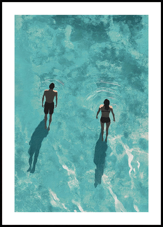 Beach Couple Poster
