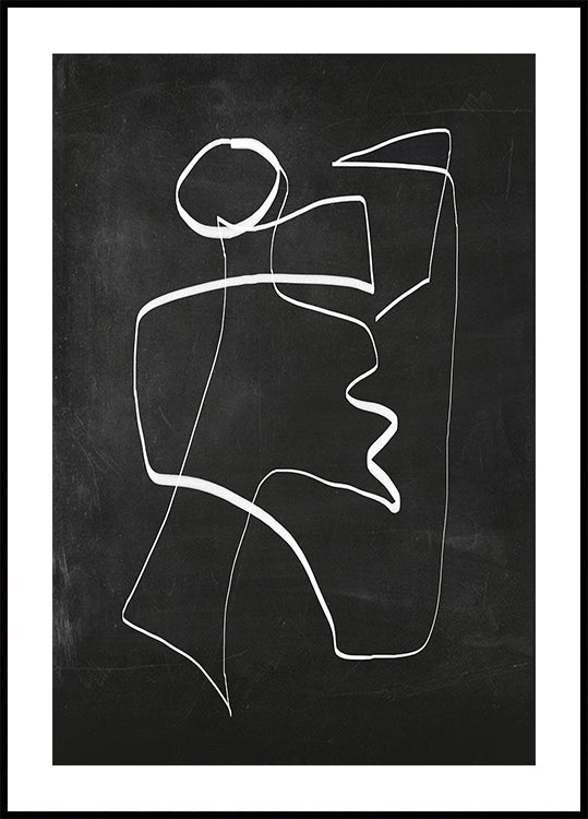 Abstract Line Art 6 2 Poster