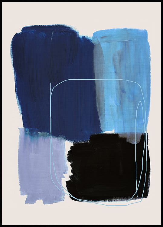 Abstract Brush Strokes 120x Poster