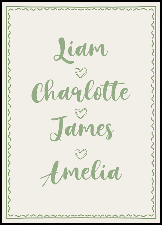 Custom Family Name Poster