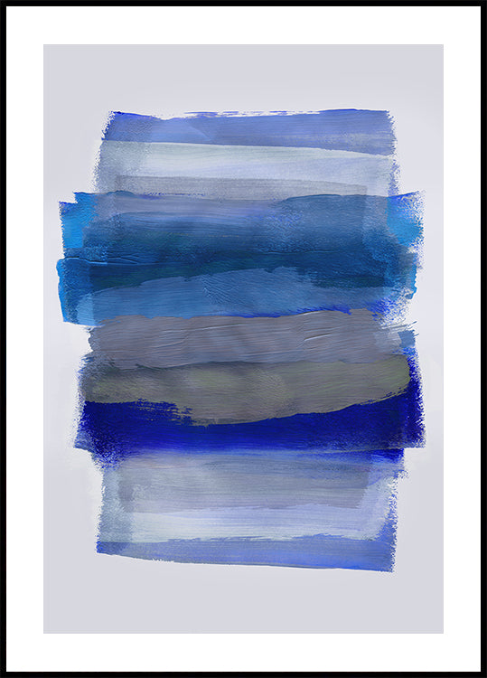 Abstract Brush Strokes 45Y Poster