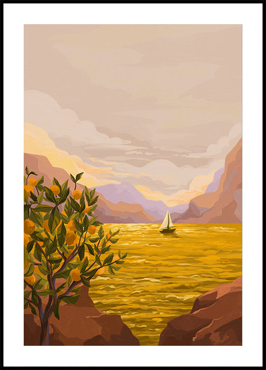 Golden Sunset Poster