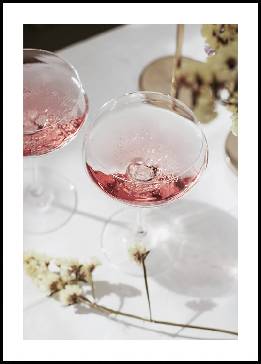 Pink Champagne Celebration Poster