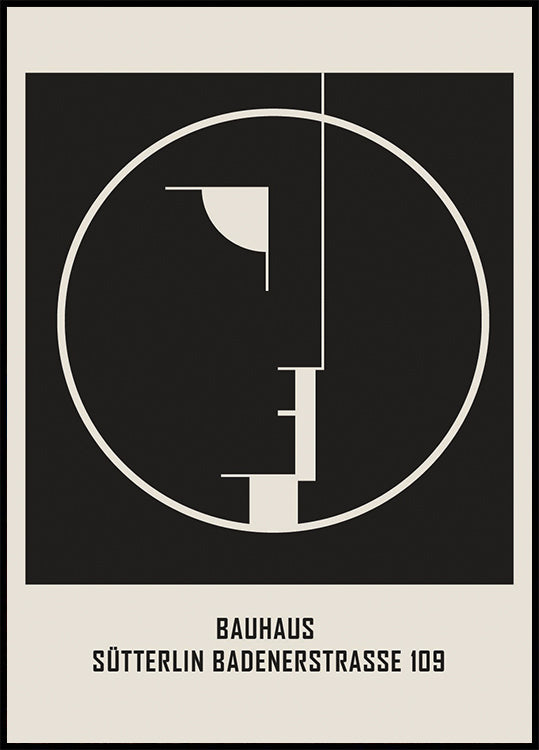 Bauhaus Sütterlin Badenerstrasse No.2 Poster
