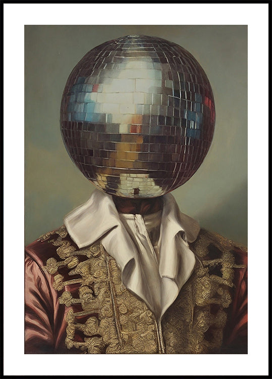 DiscoHead King Art Poster