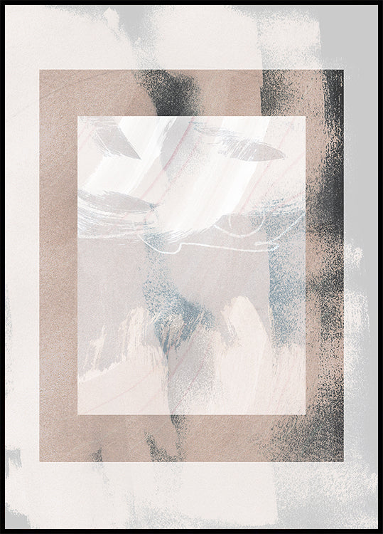 Abstract Brush Strokes 17 Poster