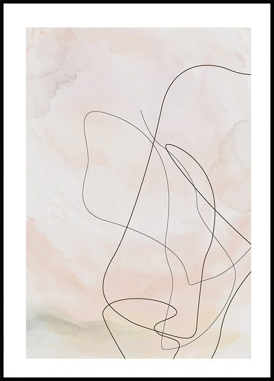 Abstract Line Art Design Poster