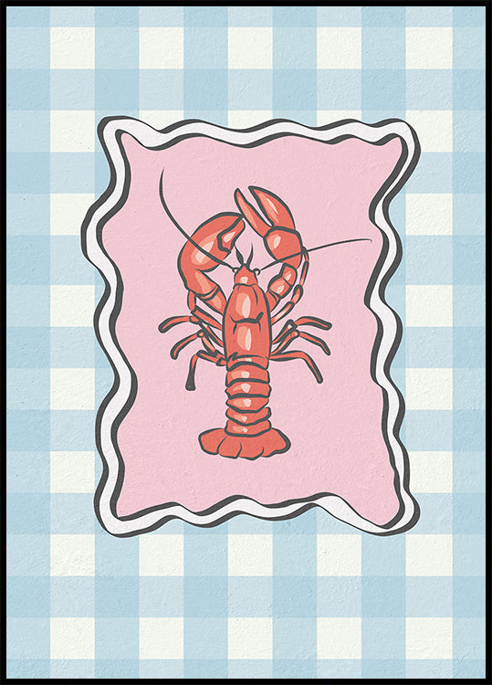 Lobster Illustration Poster
