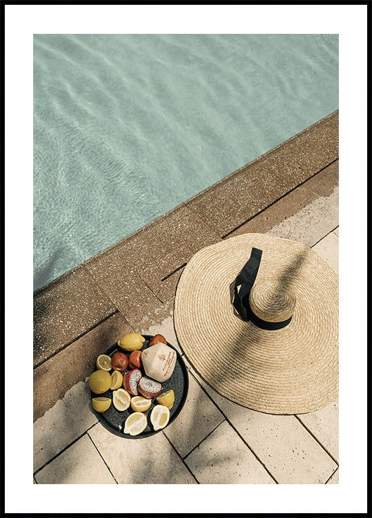 Poolside Relaxation Poster