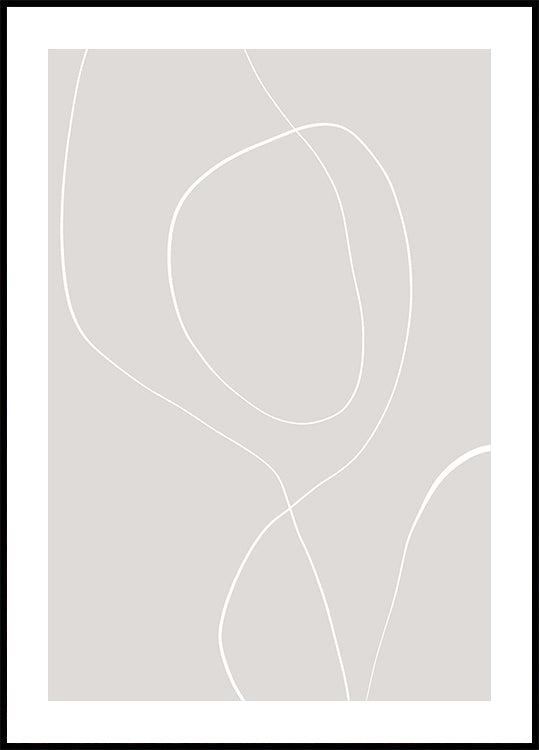 Flowing Lines Harmony Poster