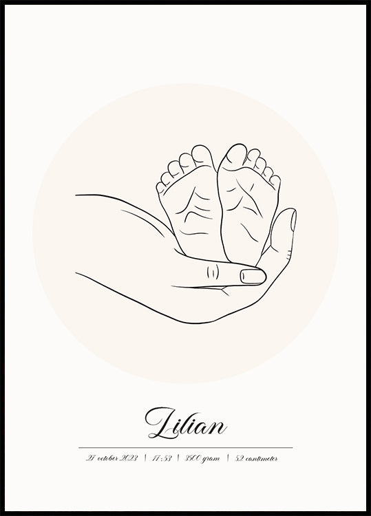 Baby Born Personalized Poster