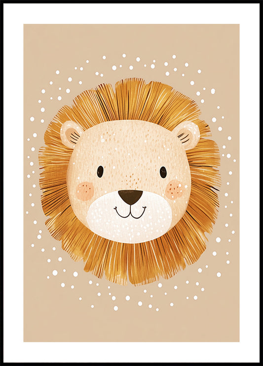 Smiling Lion Poster