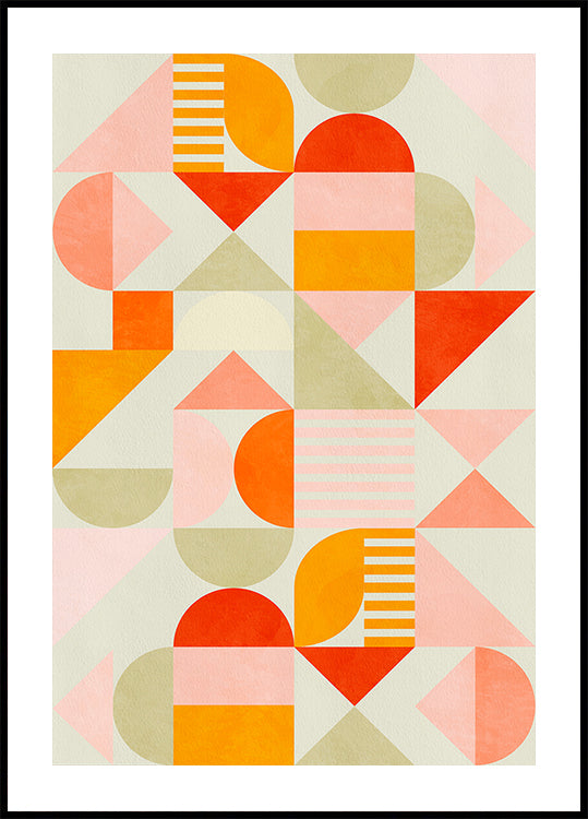 Bauhaus Fun Pastel Poster